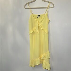 Vero Moda Yellow Summer Dress New without Tag Adjustable Spaghetti Strap